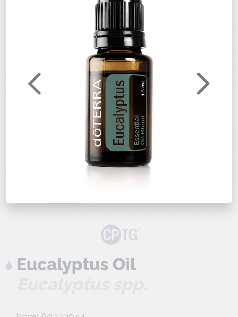 Eucalyptus essential oil